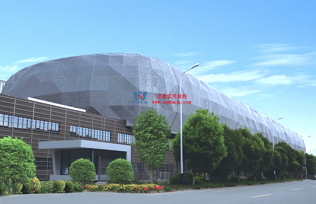 有骨骼、有皮膚的PTFE膜結(jié)構(gòu)建筑