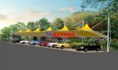 膜結(jié)構(gòu)車棚支撐柱原料該如何選擇，有哪些事項(xiàng)需要注意？