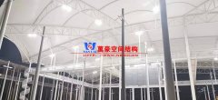 河南電網(wǎng)培訓中心膜結(jié)構(gòu)晴雨棚夜景